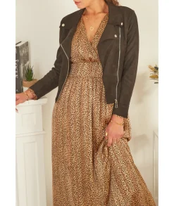 Robes>La boutique de Lilie ROBE DORLANA Camel