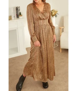 Robes>La boutique de Lilie ROBE DORLANA Camel