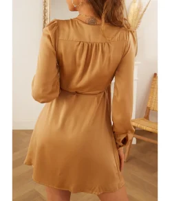 Robes>La boutique de Lilie ROBE ELINE Camel