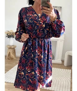 Robes>La boutique de Lilie ROBE EMILIEN Marine