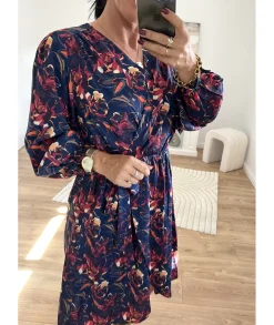 Robes>La boutique de Lilie ROBE EMILIEN Marine