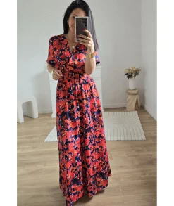 Robes>La boutique de Lilie ROBE ESTEBANE LONGUE Rouge
