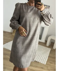 Robes>La boutique de Lilie ROBE ETIENNE Taupe