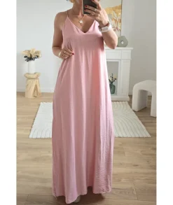 Robes>La boutique de Lilie ROBE EVELYNE Rose