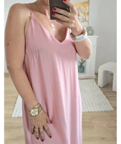 Robes>La boutique de Lilie ROBE EVELYNE Rose