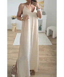 Robes>La boutique de Lilie ROBE EVELYNE Beige