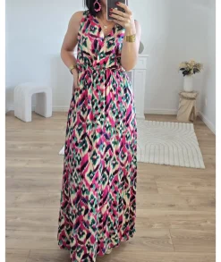 Robes>La boutique de Lilie ROBE FELICIA LONGUE Vert