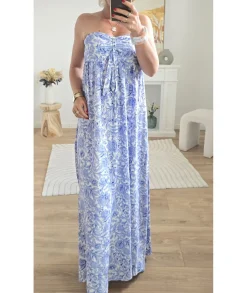 Robes>La boutique de Lilie ROBE FLORENCE Bleu