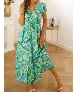 Robes>La boutique de Lilie ROBE FLORENCE LONGUE Vert