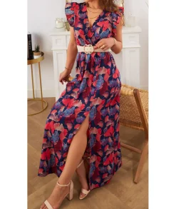 Robes>La boutique de Lilie ROBE FRANCESCA LONGUE Marine