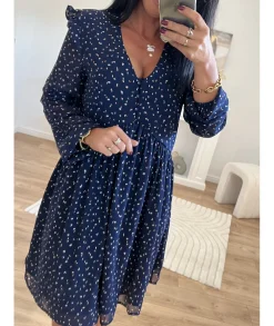 Robes>La boutique de Lilie ROBE GABIN Marine