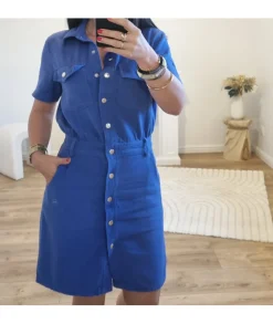 Robes>La boutique de Lilie ROBE GRAZIELLA Bleuelectrique