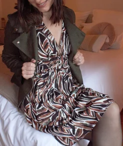 Robes>La boutique de Lilie ROBE GWENOLA Marron/brun