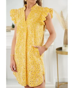 Robes>La boutique de Lilie ROBE JASMINA Jaune