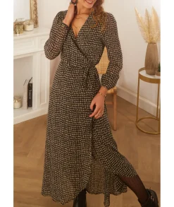 Robes>La boutique de Lilie ROBE JASMINA LONGUE Noir