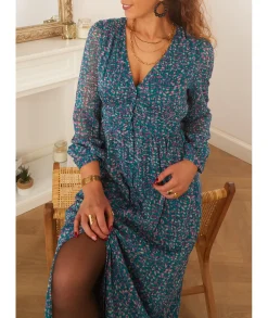 Robes>La boutique de Lilie ROBE JESSY LONGUE Bleu