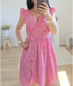 Robes>La boutique de Lilie ROBE JORDANA Fushia