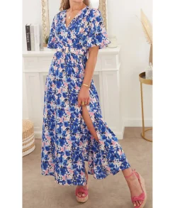 Robes>La boutique de Lilie ROBE KARINE Bleu