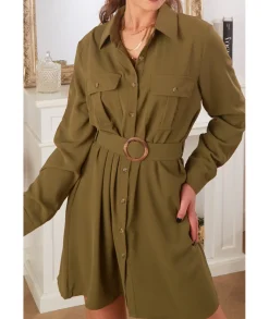 Robes>La boutique de Lilie ROBE KATHELINE Kaki