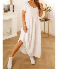 Robes>La boutique de Lilie ROBE LAURENZA Blanc