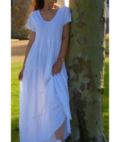 Robes>La boutique de Lilie ROBE LAURENZA Blanc