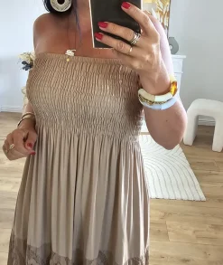 Robes>La boutique de Lilie ROBE LENY Taupe