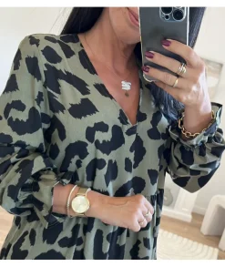 Robes>La boutique de Lilie ROBE LEO Kaki