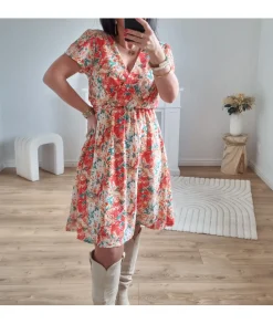 Robes>La boutique de Lilie ROBE LOUNA Orange