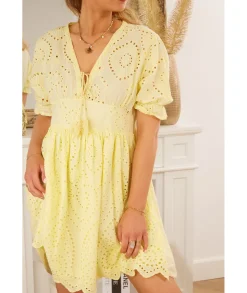 Robes>La boutique de Lilie ROBE MAGNOLIA Jaune