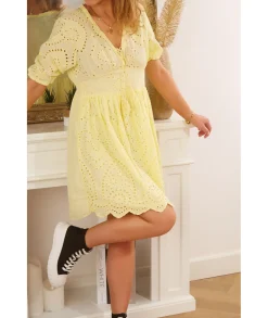 Robes>La boutique de Lilie ROBE MAGNOLIA Jaune