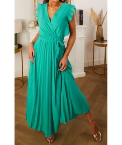 Robes>La boutique de Lilie ROBE MARIA LONGUE Turquoise