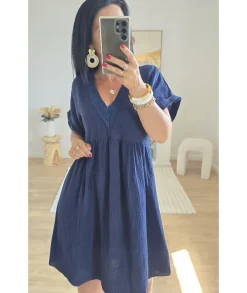 Robes>La boutique de Lilie ROBE MARLENE Marine