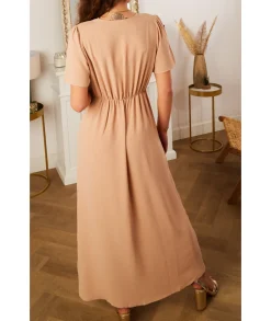Robes>La boutique de Lilie ROBE MILA LONGUE Beige