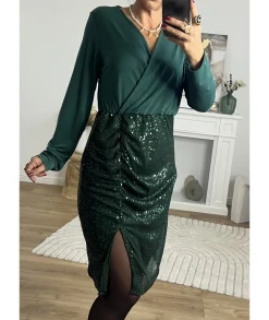 Robes>La boutique de Lilie ROBE MONIQUE Vert