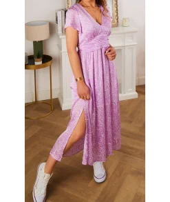 Robes>La boutique de Lilie ROBE NABILA Lilas