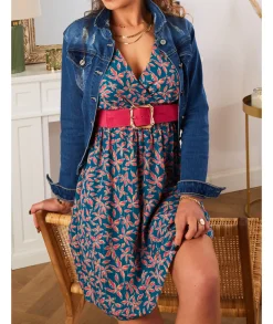 Robes>La boutique de Lilie ROBE NACERA Bleucanard
