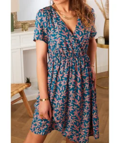 Robes>La boutique de Lilie ROBE NACERA Bleucanard