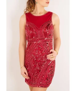 Robes>La boutique de Lilie ROBE NADEGE Rouge