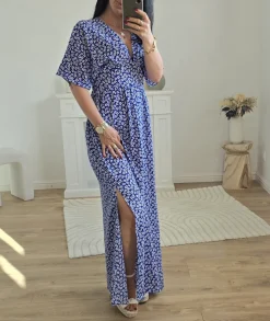 Robes>La boutique de Lilie ROBE PASCALINE LONGUE Bleu