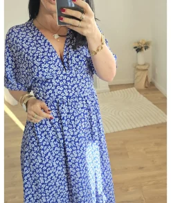 Robes>La boutique de Lilie ROBE PASCALINE LONGUE Bleu