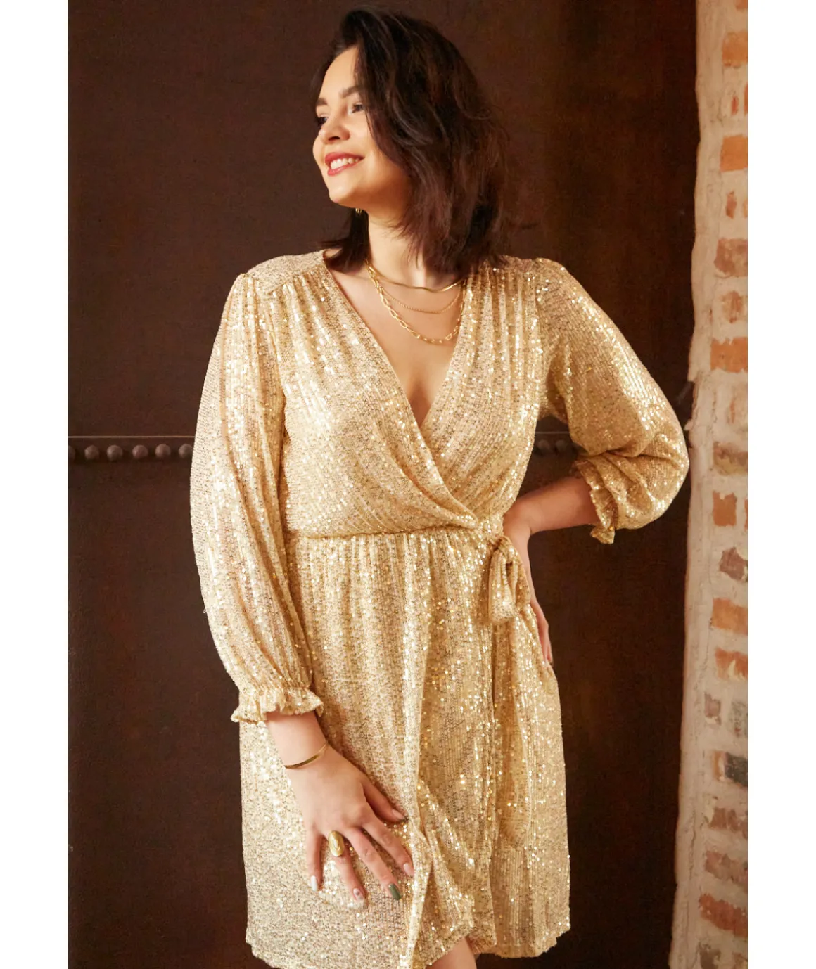 Robes>La boutique de Lilie ROBE PEGGY Dore