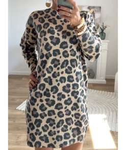 Robes>La boutique de Lilie ROBE PULL ALIZEE Camel