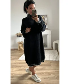 Robes>La boutique de Lilie ROBE PULL MIRABELLE Noir