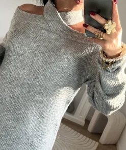 Robes>La boutique de Lilie ROBE PULL PRUNA Gris