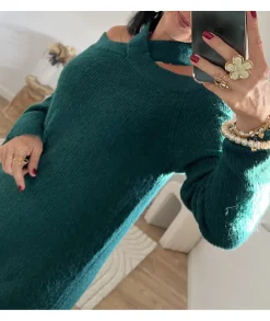 Robes>La boutique de Lilie ROBE PULL PRUNA Vertsapin
