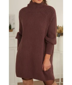 Robes>La boutique de Lilie ROBE PULL RUBY Marron/brun