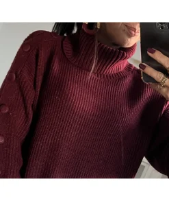 Robes>La boutique de Lilie ROBE PULL SALMA Bordeaux