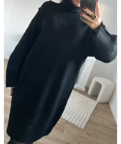 Robes>La boutique de Lilie ROBE PULL SALMA Noir