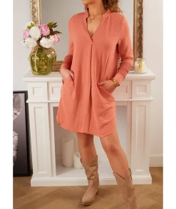 Robes>La boutique de Lilie ROBE SAMIA Rose