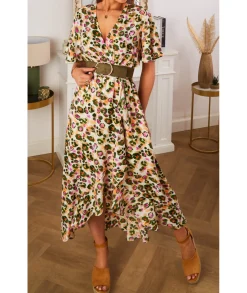 Robes>La boutique de Lilie ROBE SERENA LONGUE Kaki